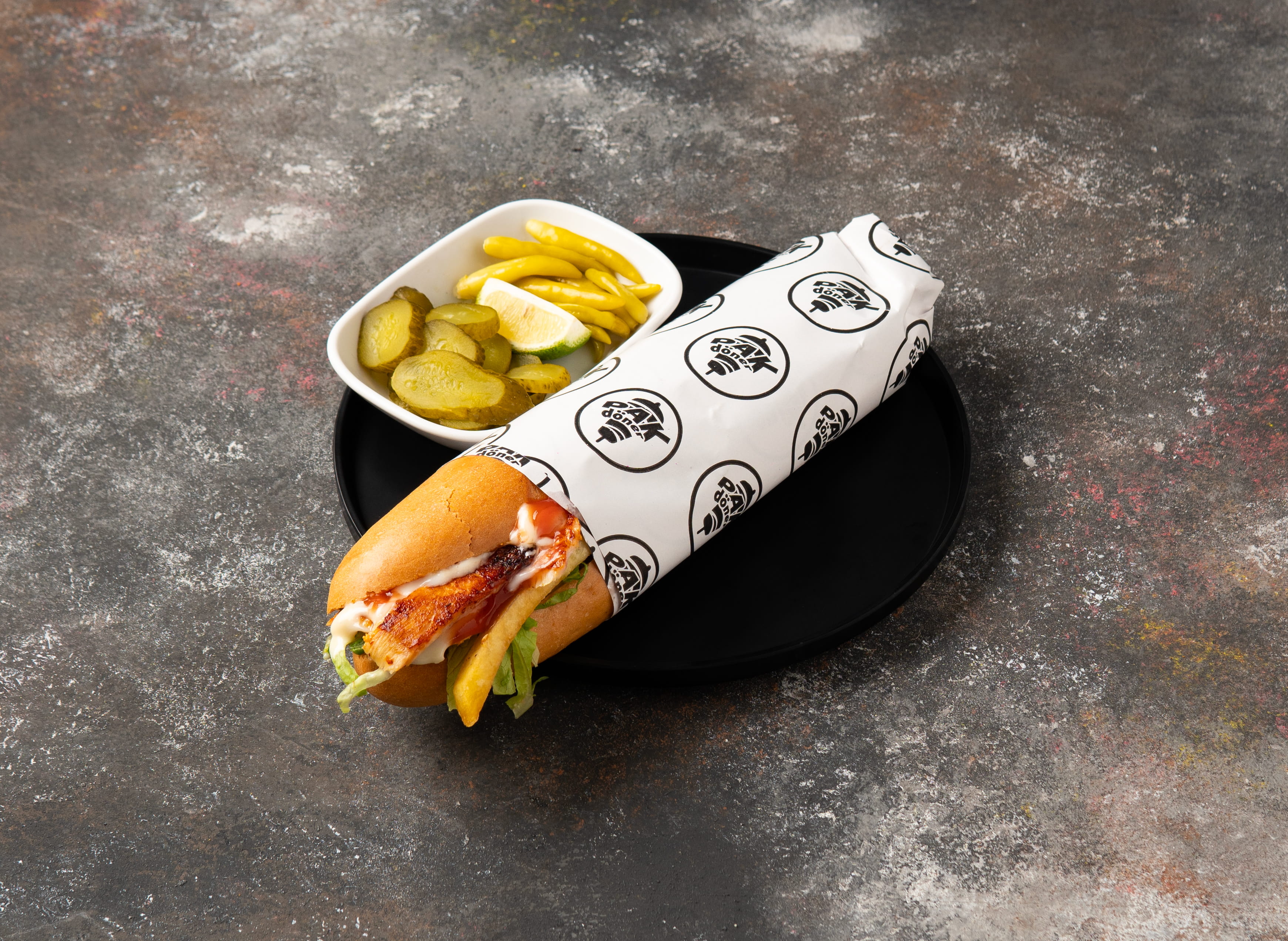 Sandviçte Tavuk Dürüm