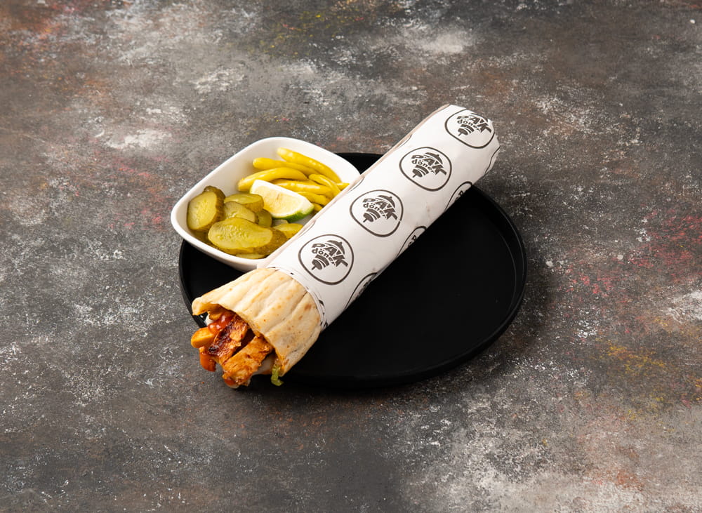 1,5 Porsiyon Pidede Tavuk Dürüm