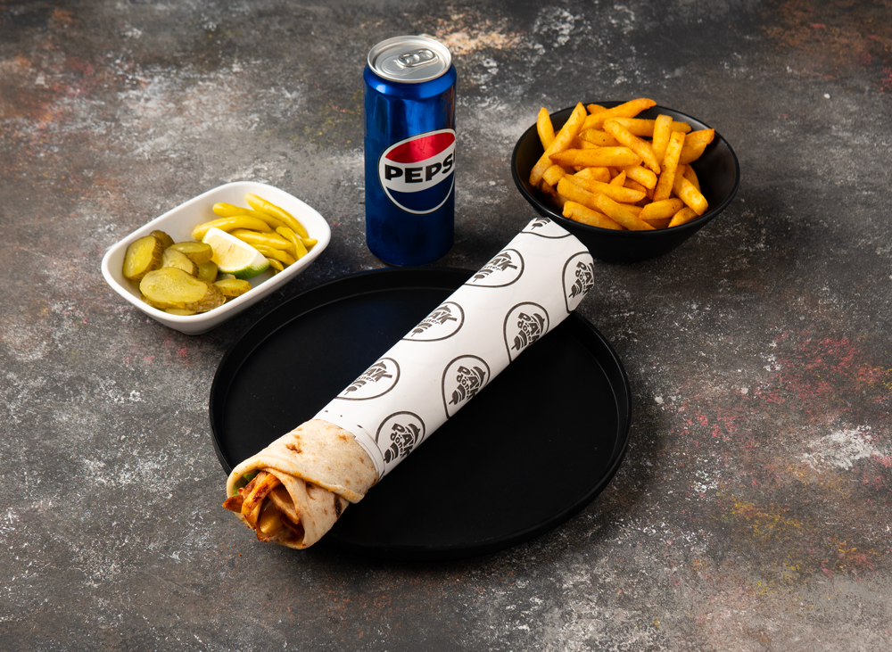 Lavaş / Pide Tavuk Dürüm Menü