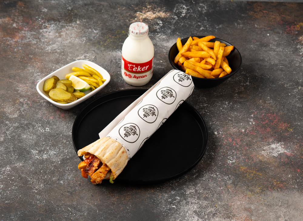 Lavaş / Pide Tavuk Dürüm Menü